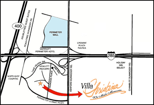 Directions to Viilla Christina